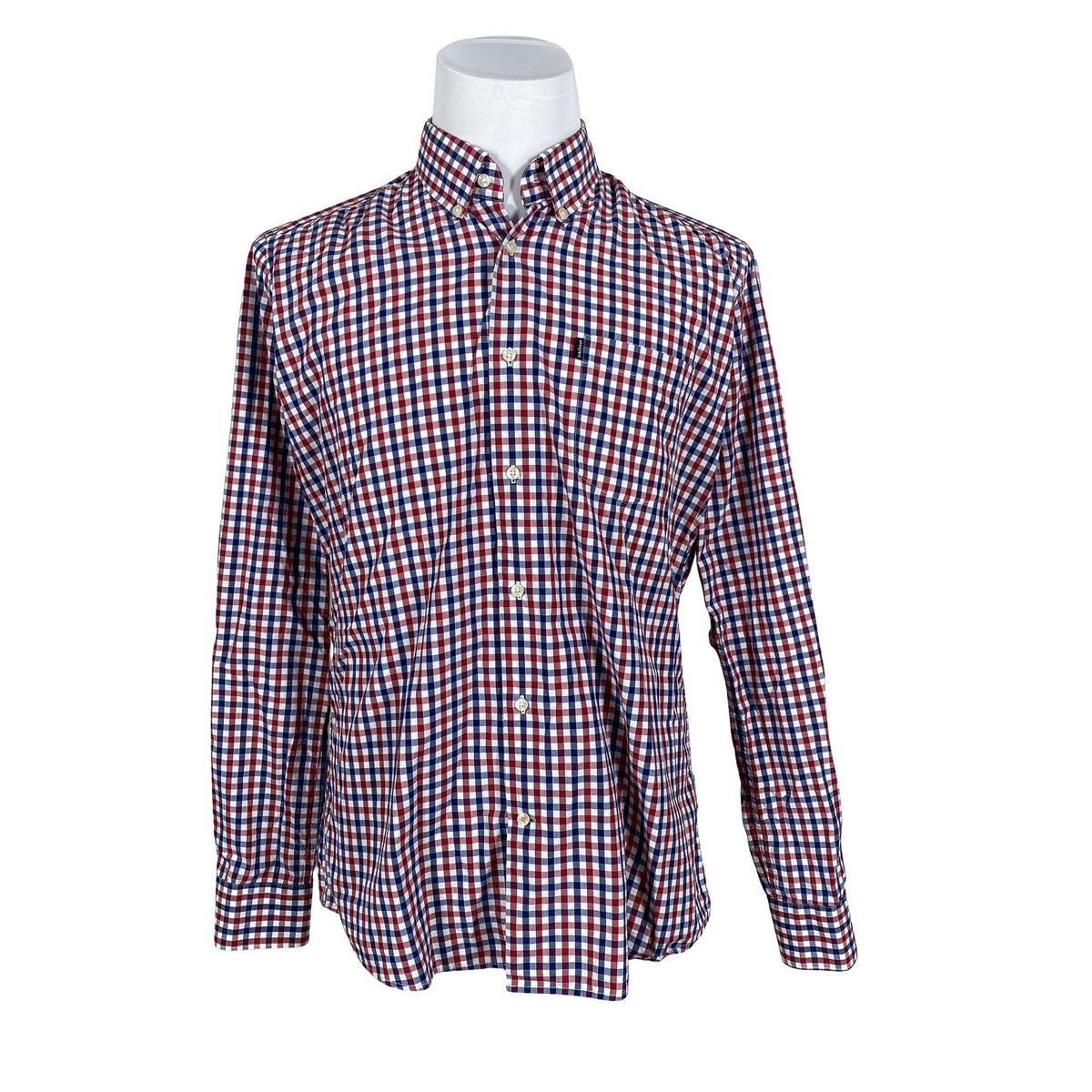 Unisex Barbour - Collared shirt, size L - Red (1)
