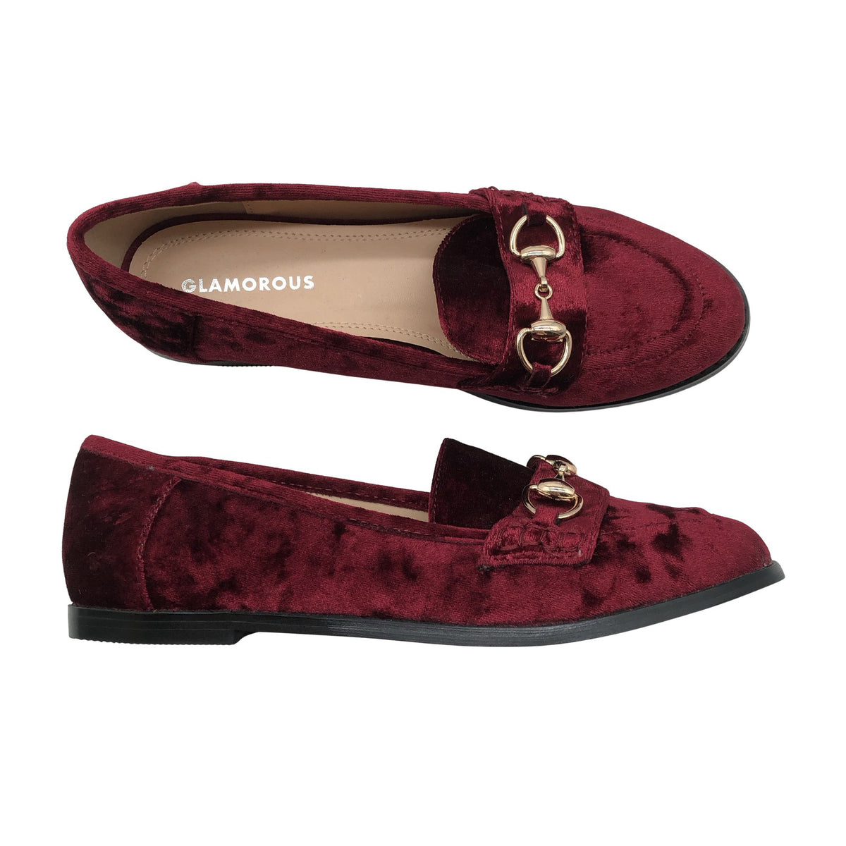 Unisex Glamorous - Loafers, size 37 - Wine red (1)