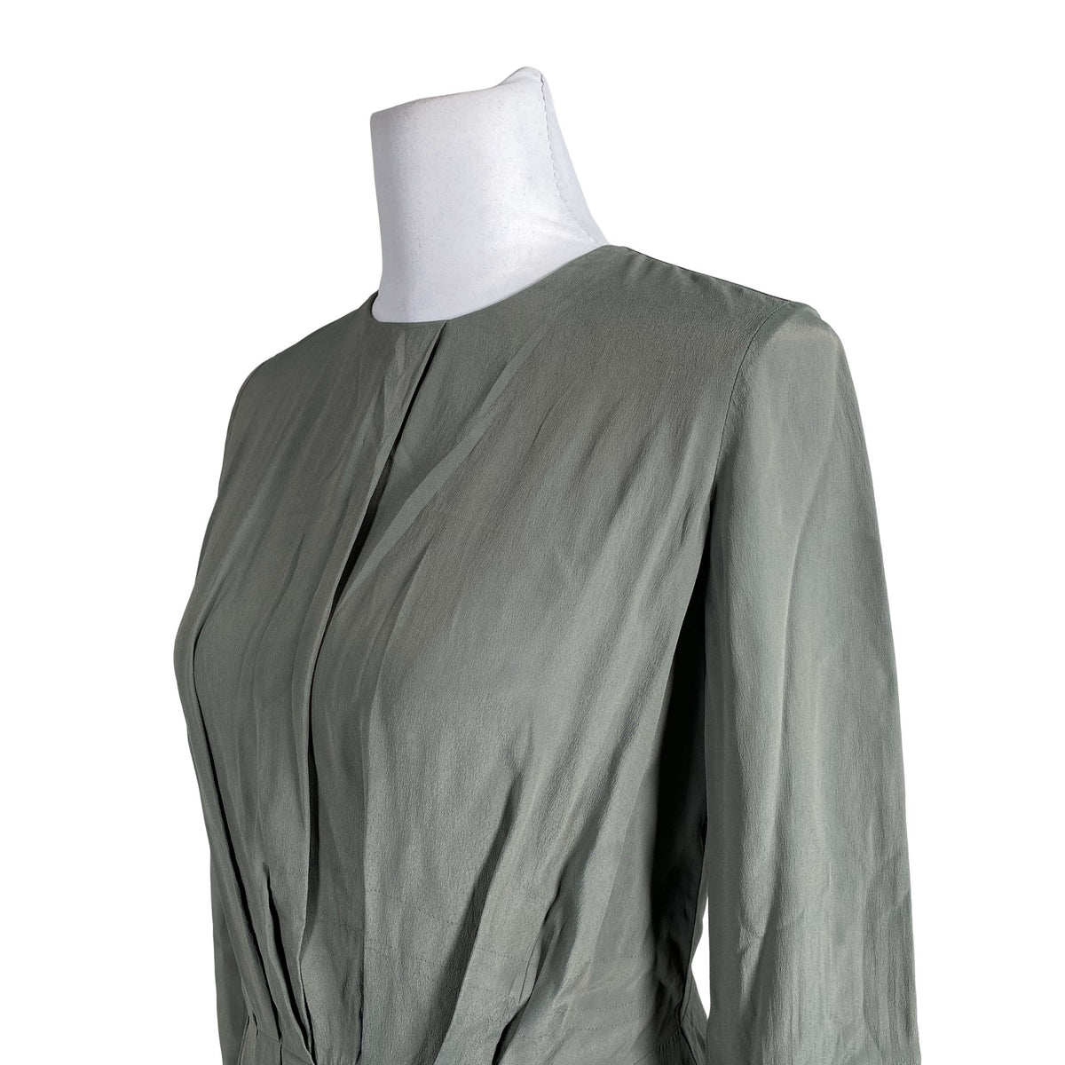 Unisex Tiger of Sweden - Schiffon dress, size 34 - Green (2)