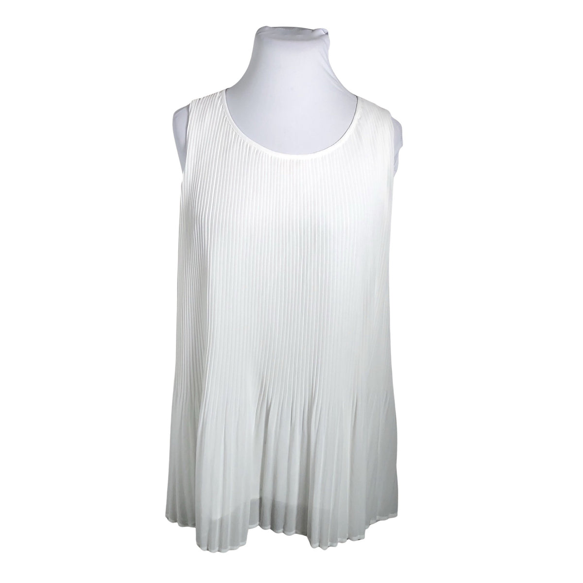 Unisex Zizzi - Schiffon tunic, size 48 - White (1)
