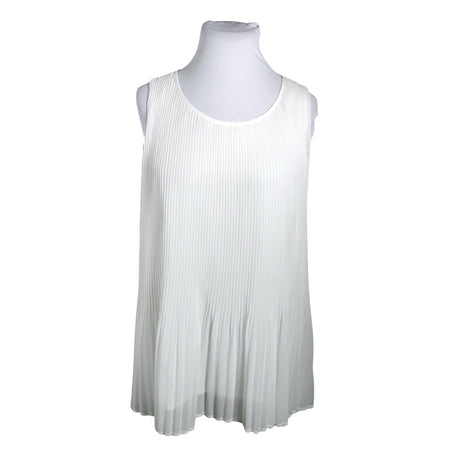 Unisex Zizzi - Schiffon tunic, size 48 - White ()