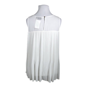 Unisex Zizzi - Schiffon tunic, size 48 - White (2)