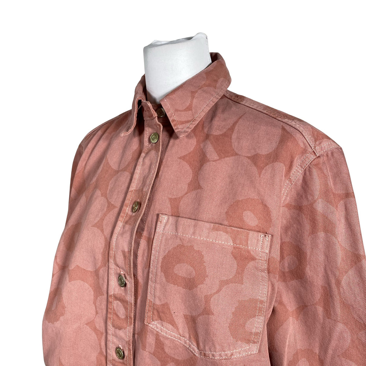 Unisex Marimekko - Denim jacket, size 36 - Light pink (2)