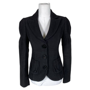 Unisex Miss Sixty - Wool coat, size 36 - Black (1)