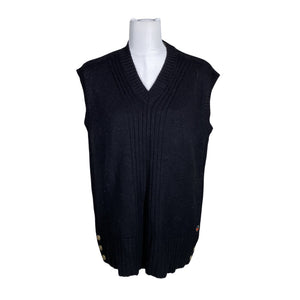 Unisex Busnel - Knit vest, size 38 - Black (1)