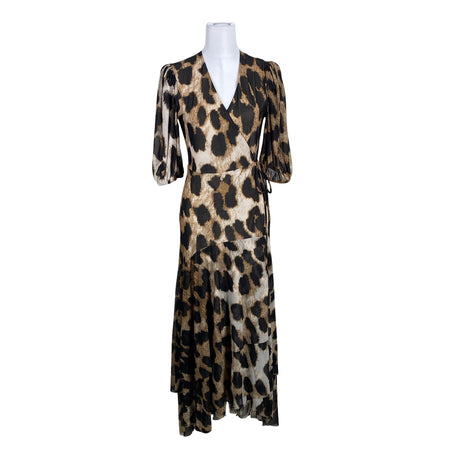 Unisex Ganni - Schiffon dress, size 38 - Brown ()