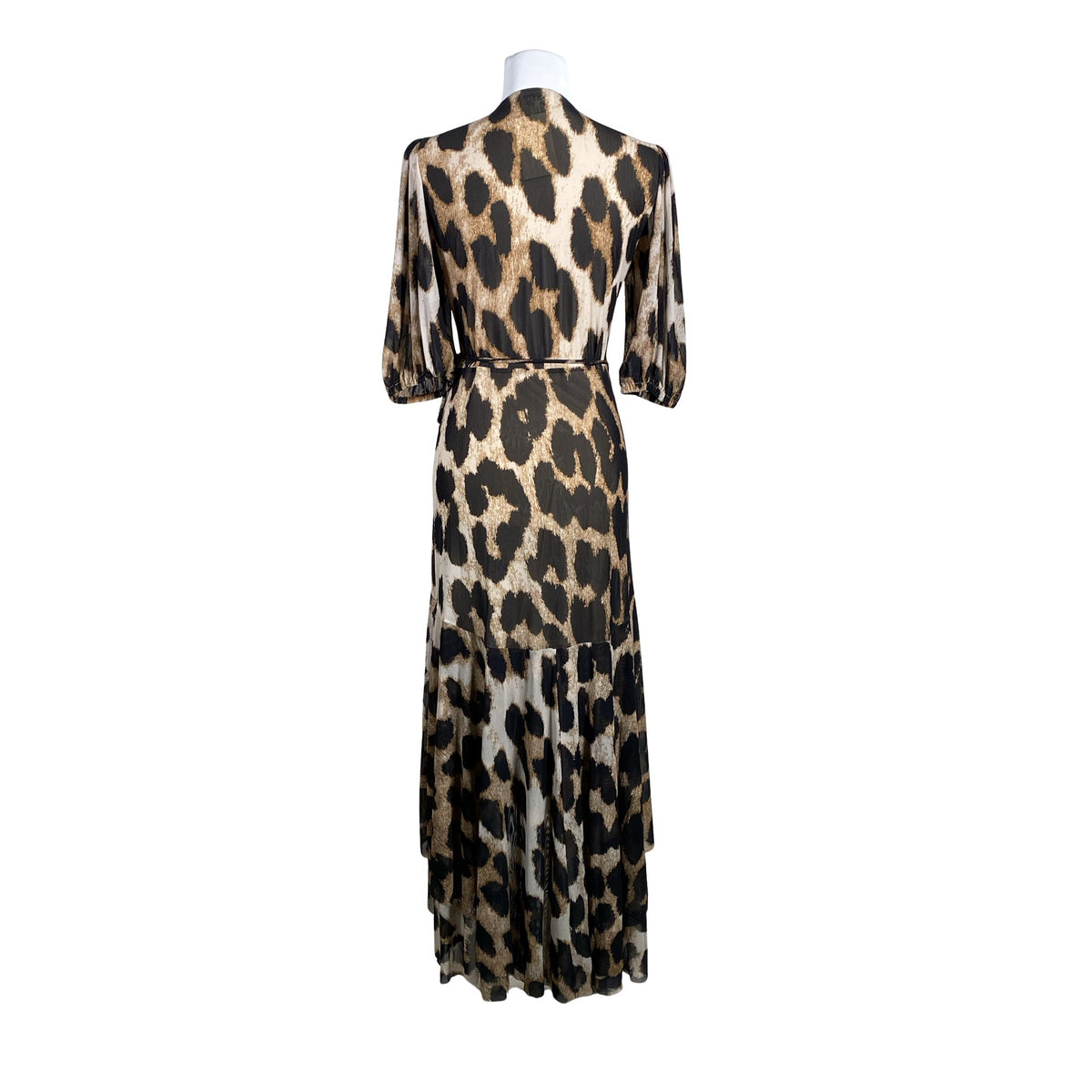 Unisex Ganni - Schiffon dress, size 38 - Brown (2)