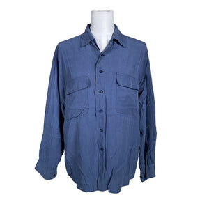 Unisex Stockmann Silk - Blouse, size 38 - Blue (1)