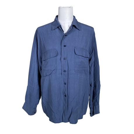 Unisex Stockmann Silk - Blouse, size 38 - Blue ()