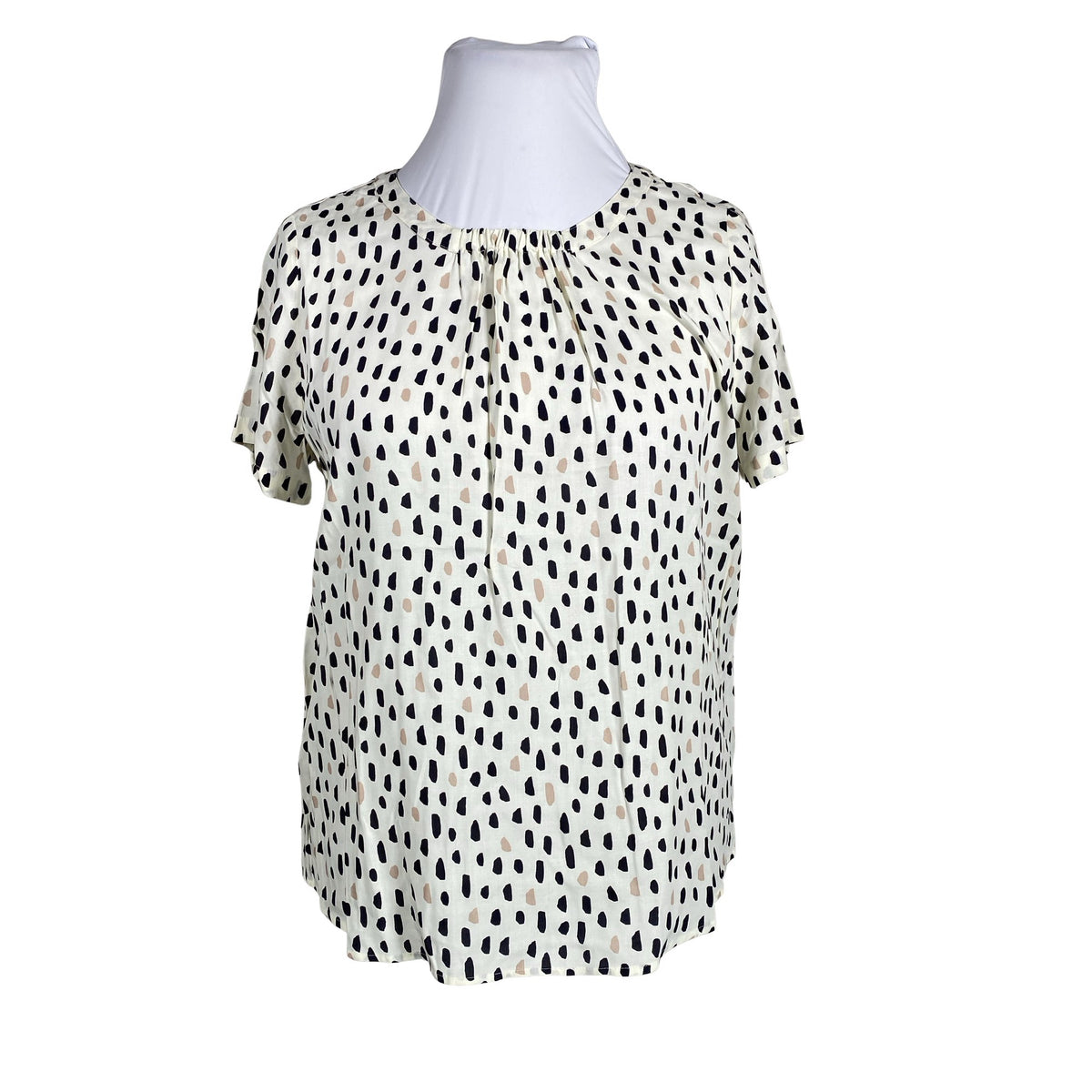 Unisex Gerry Weber - Short-sleeved blouse, size 42 - Natural white (1)