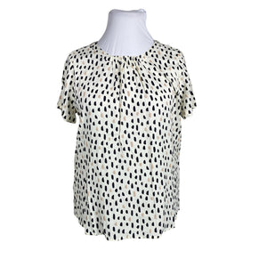 Unisex Gerry Weber - Short-sleeved blouse, size 42 - Natural white (1)