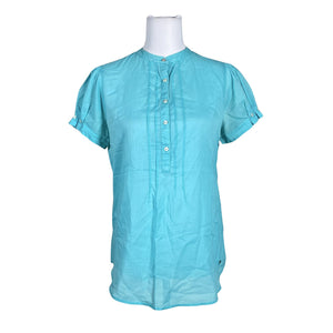Unisex Tommy Hilfiger - Short-sleeved blouse, size 38 - Turquoise (1)