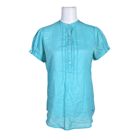 Unisex Tommy Hilfiger - Short-sleeved blouse, size 38 - Turquoise ()