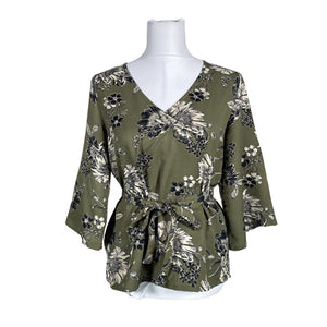 Unisex Sand - Short-sleeved blouse, size 38 - Green (1)