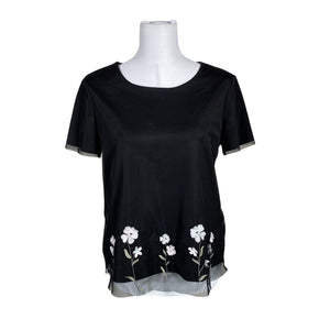 Unisex RJR John Rocha - Short-sleeved blouse, size 40 - Black (1)