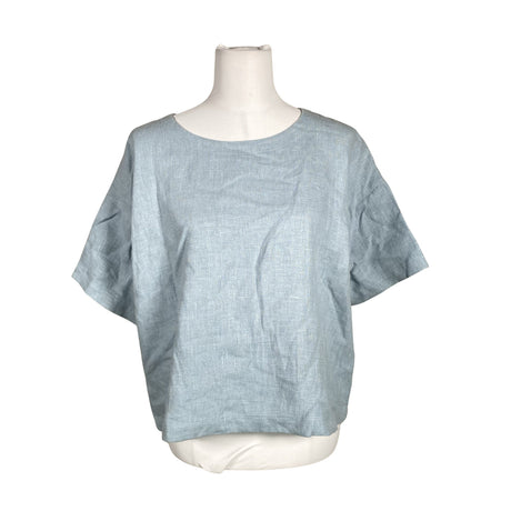 Unisex Puuvillatehdas - Short-sleeved blouse, size 36 - Light blue ()