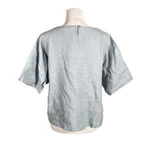 Unisex Puuvillatehdas - Short-sleeved blouse, size 36 - Light blue (2)