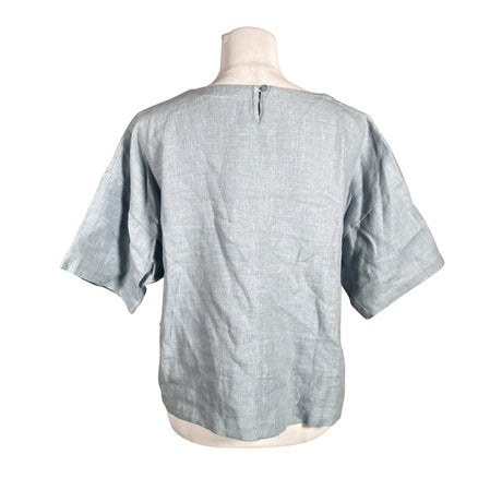 Unisex Puuvillatehdas - Short-sleeved blouse, size 36 - Light blue (2)
