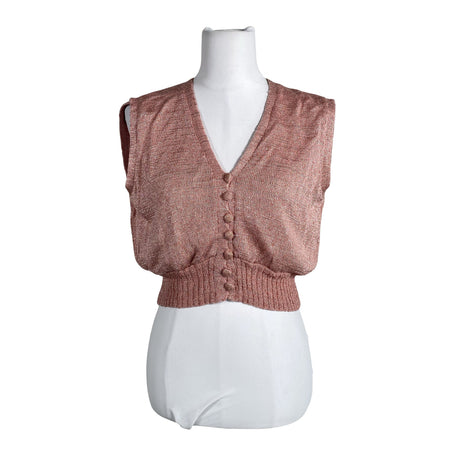 Unisex Neulenuttu - Cardigan, size 34 - Light pink ()