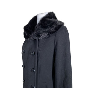 Unisex Hansmark - Wool coat, size 38 - Black (2)