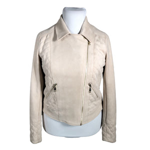 Unisex Comma - Leather jacket, size 42 - Beige (1)