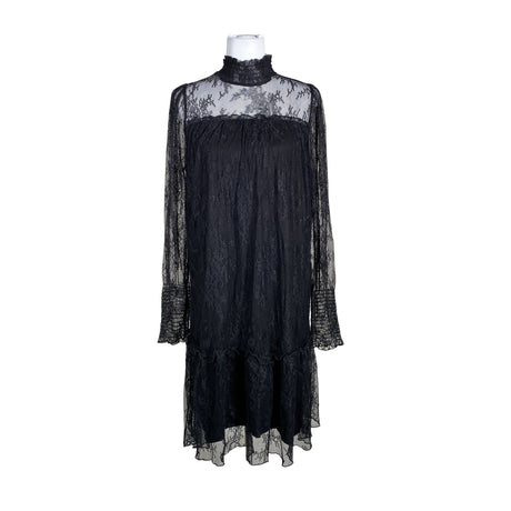 Unisex Soyaconcept - Schiffon dress, size 40 - Black ()