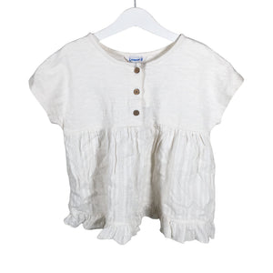 Unisex Mayoral - Tricot tunic, size 116 - 122 - Natural white (1)