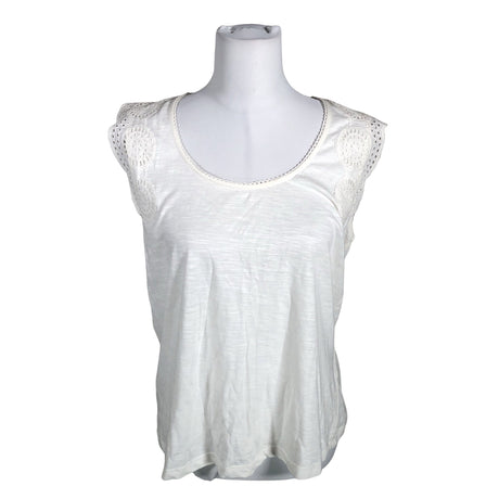 Unisex Cortefiel - Tricot tank top, size 38 - Natural white ()
