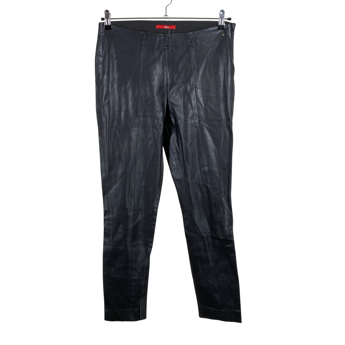 Unisex s.Oliver - Leather pants, size 42 - Black (1)
