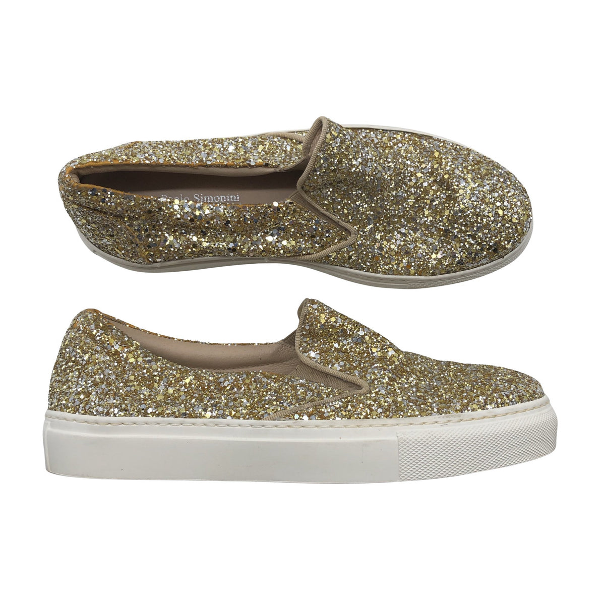 Unisex Paolo Simonini - Loafers, size 38 - Gold (1)