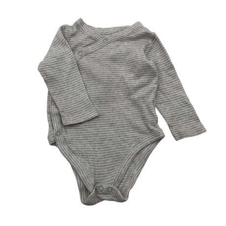 Unisex Mothercare - Wrap bodysuit, size 68 - 74 - Gray ()