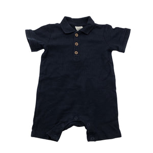 Unisex Lindex - Short overalls, size 62 - 68 - Blue (1)