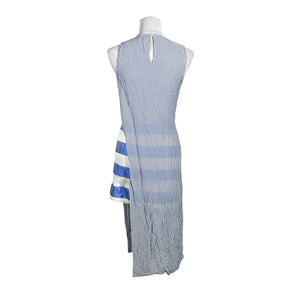 Unisex Sisley - Schiffon dress, size 34 - Light blue (3)