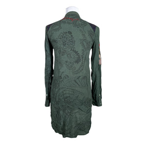 Unisex Desigual - Schiffon tunic, size 34 - Green (2)