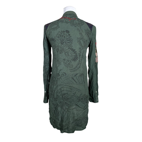 Unisex Desigual - Schiffon tunic, size 34 - Green (2)