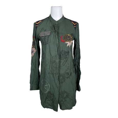 Unisex Desigual - Schiffon tunic, size 34 - Green ()
