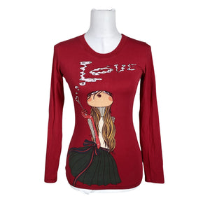 Unisex Love Moschino - Tricot shirt, size 36 - Red (1)