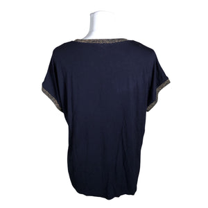 Unisex Marc Lauge - Short-sleeved blouse, size 40 - Blue (2)