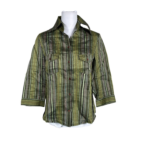 Unisex Bandolera - Collared shirt, size 40 - Green ()