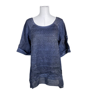 Unisex Saint Tropez - T-shirt, size 38 - Blue (1)