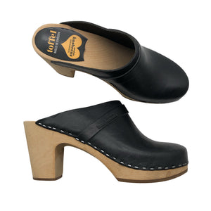 Unisex Swedish Hasbeens - High heels, size 39 - Black (1)