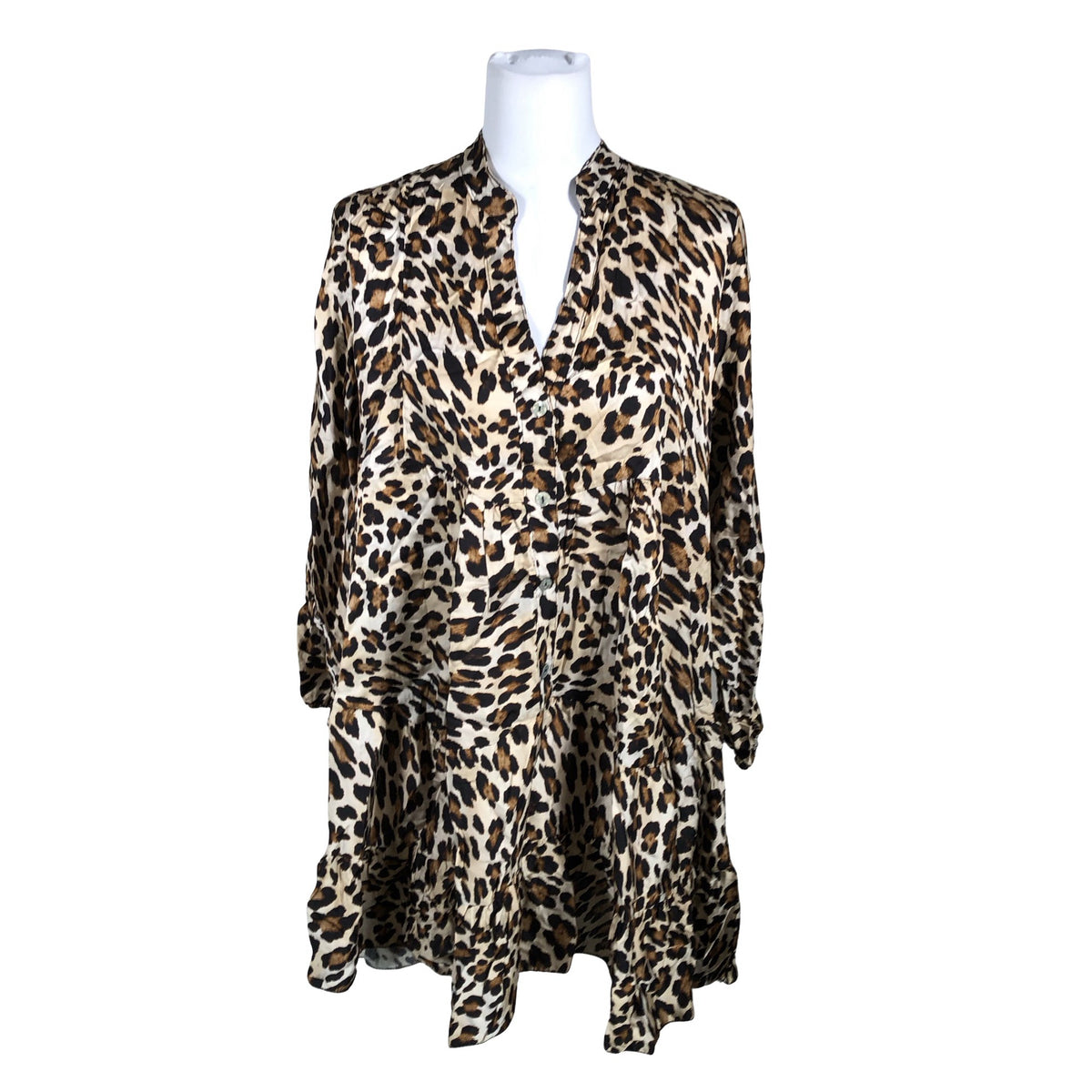Unisex Noéline - Schiffon dress, size 40 - Brown (1)