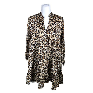 Unisex Noéline - Schiffon dress, size 40 - Brown (1)