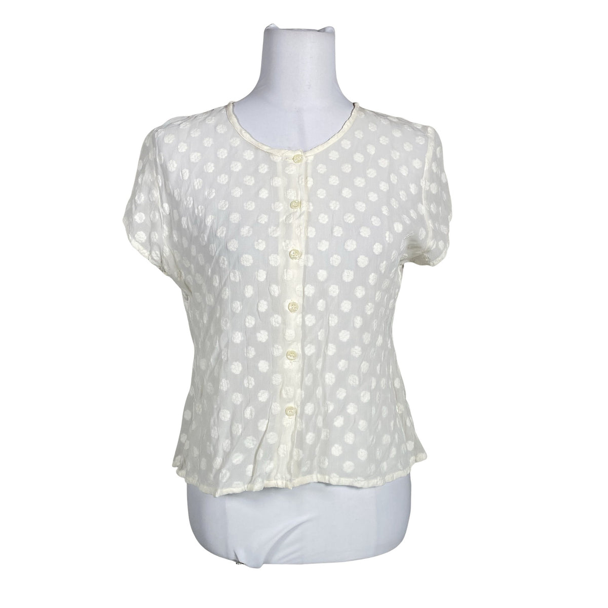 Unisex The Masai - Short-sleeved blouse, size 38 - Natural white (1)