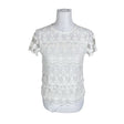 Unisex Sisley - Short-sleeved blouse, size 36 - White ()