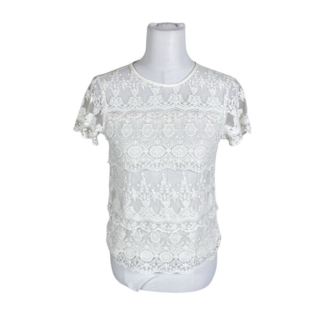 Unisex Sisley - Short-sleeved blouse, size 36 - White ()
