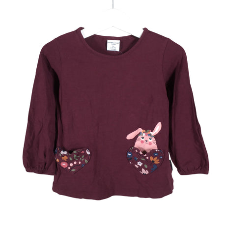 Unisex Polarn O. Pyret - Tricot shirt, size 92 - 98 - Wine red ()