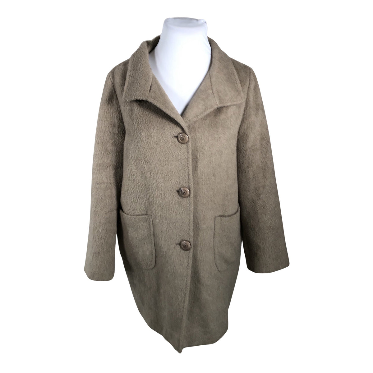 Unisex Manuela Conti - Wool coat, size 46 - Beige (1)