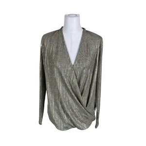 Unisex Lindex - Party shirt, size 40 - Gold (1)