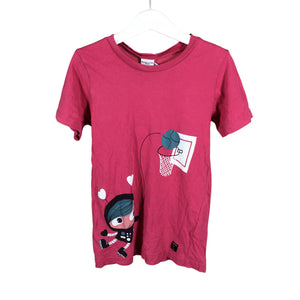 Unisex Polarn O. Pyret - T-shirt, size 122 - 128 - Pink (1)